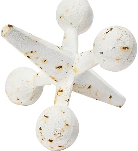 Creative Co-Op Cast Iron Jack Accent White 1