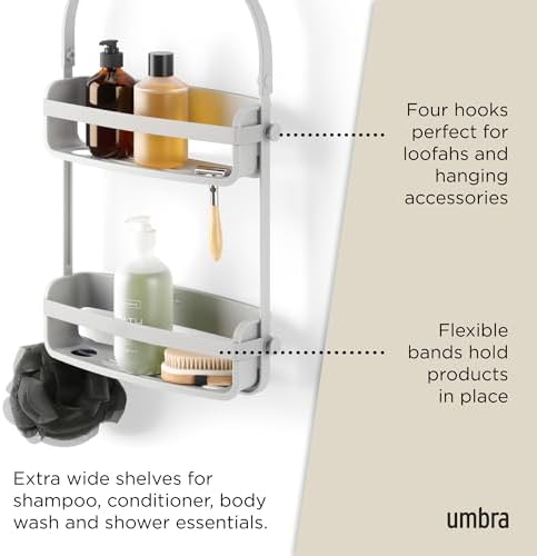 Umbra Flex Shower Caddy with Adjustable Shelves