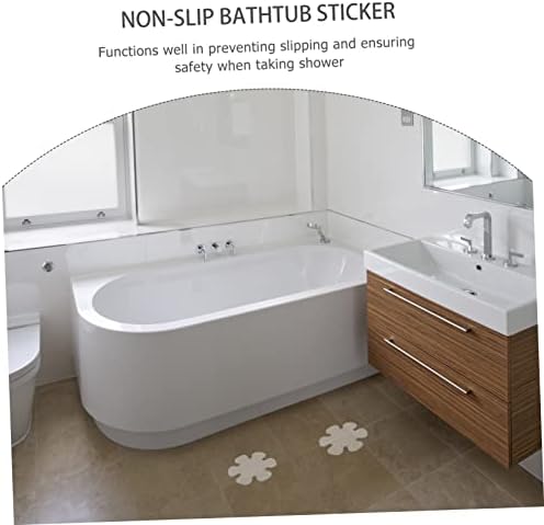 PRETYZOOM 1 Set Flower Shaped Non-Slip Bathtub Floor Stickers