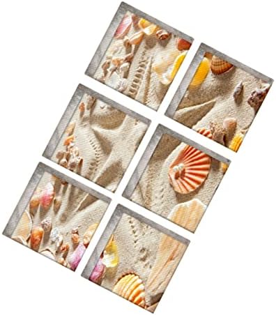 PRETYZOOM 6pcs Beach Pattern Bathtub Safety Stickers Non-Slip Treads for Bathrooms