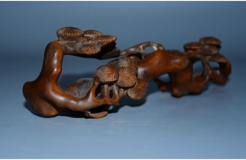 Handcrafted Boxwood Ganoderma Tree Stool Statue