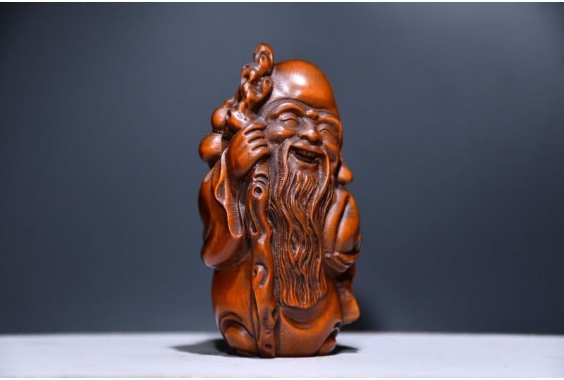 LimpaC Handmade Boxwood Longevity God Statue