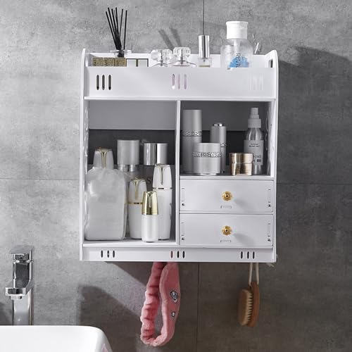 ILWorkTLs Bathroom Wall Cabinet with Drawer White