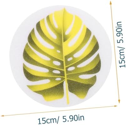 Zerodeko 1 Set Non-Slip Bathtub Stickers Leaf Pattern