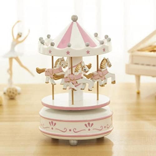 Merry-Go-Round Music Box Sculpture for Home Decor