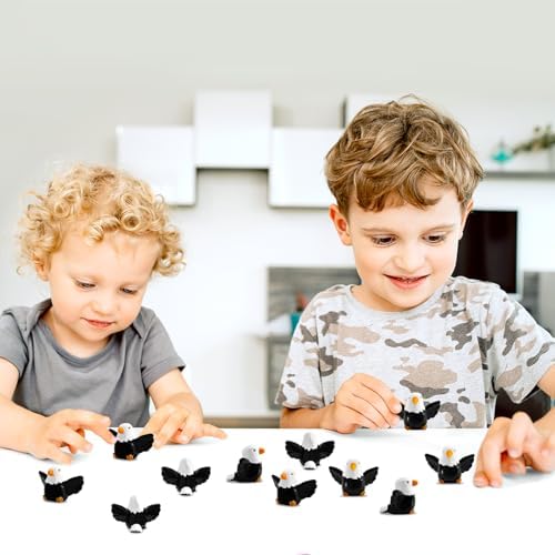 MKAWPOLA 30 Pcs Mini Resin Bald Eagle Decor