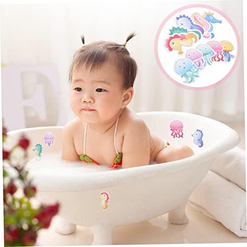 Ciieeo 10pcs Anti Slip Bathtub Stickers with Cartoon Designs