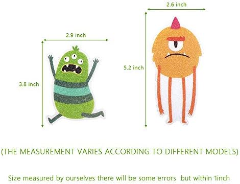 XURI Anti-Slip Bathtub Monster Sticker 6PCS