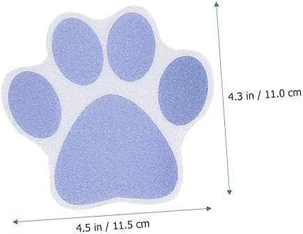 VOSAREA 10Pcs Dog Paw Print Non-Slip Bath Tub Stickers