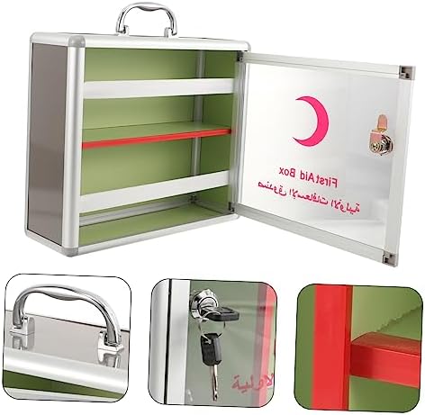 FOYTOKI Emergency First Aid Box Wall Mounted Medicine Cabinet