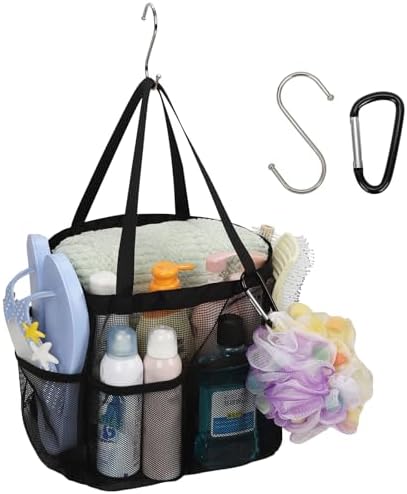 CUBETASTIC Upgraded Mesh Shower Caddy - Black