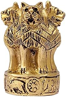 Bharat Haat Brass Ashoka Stambh Decorative Sculpture