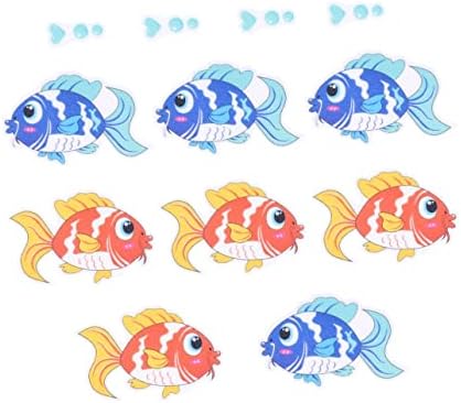 Ciieeo 8pc Fish Decals for Bathroom Non-Slip Stickers