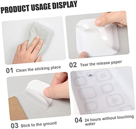 VOSAREA 24Pcs Non-Slip Bathtub Stickers for Bathroom Safety