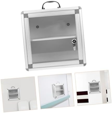 Wakauto Wall Mounted Medicine Cabinet with Transparent Door