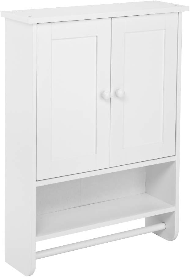 Pinikuyiro Bathroom Cabinet with 2 Doors and Adjustable Shelf