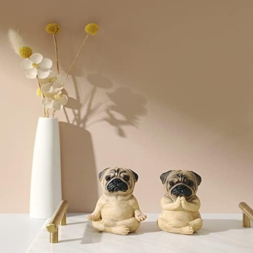 Creative Yoga Dog Indoor Statue Home Decor