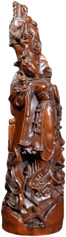 LimpaC Mini Boxwood Meditating Woman Statue