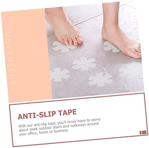 LIFKICH Anti-Slip Flower Stickers for Shower Tub 6 Pack
