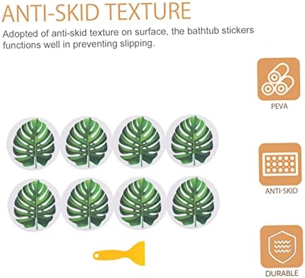 Leaf Shaped Non-Slip Bathtub Decals Stickers