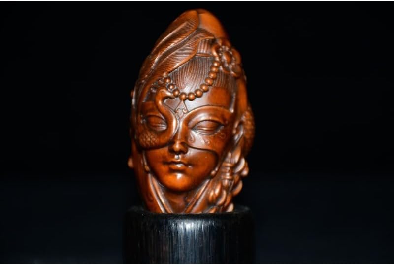LimpaC Boxwood Lou Lan Woman Statues Handmade Figurine Decor