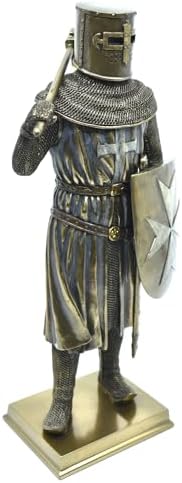 Generic Medieval Knight Axeman Statue Cold Cast Bronze Resin Figure 1240 Inche
