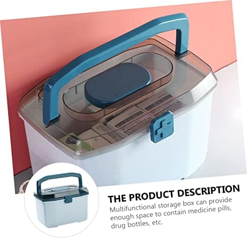 Lightweight Lockable Medicine Storage Cabinet with Handle