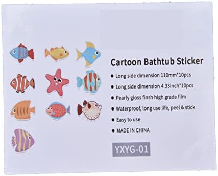 plplaaoo Non-Slip Bathtub Decals with Sea Creatures