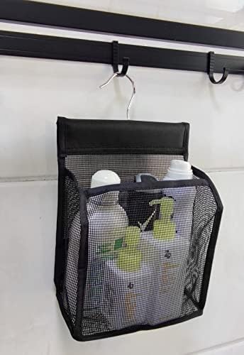 Hanging Mesh Bath Basket Organizer for College Dorms and Travel