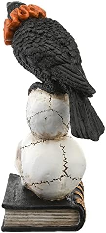 National Tree Company Crow and Skulls Halloween Statue