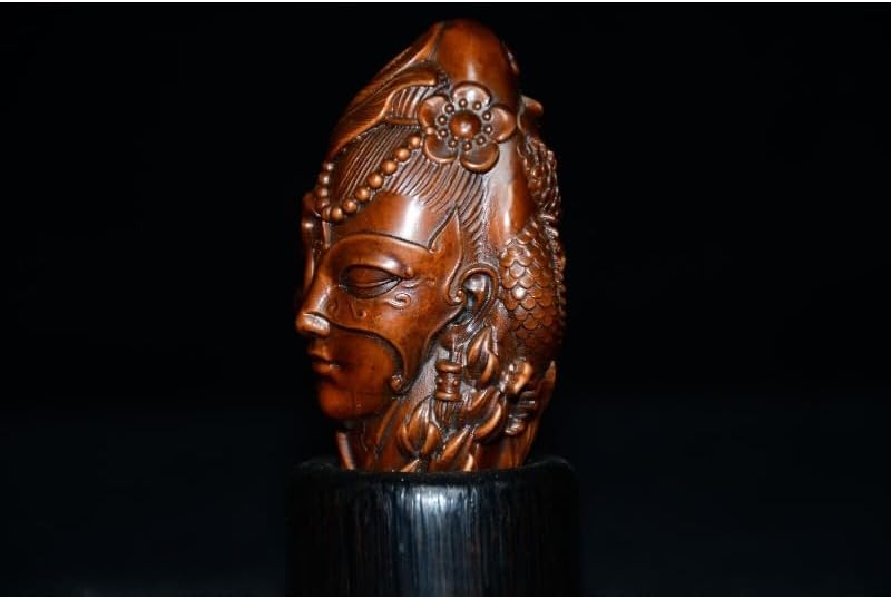 LimpaC Boxwood Lou Lan Woman Statues Handmade Figurine Decor