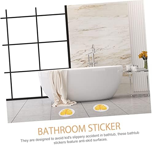 FONDOTIN Boys Girls Bath Stickers Tan Anti-Slip Waterproof Bathtub Appliques