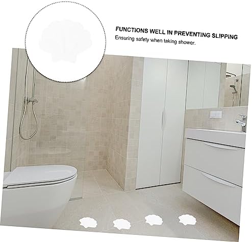 12pcs Non-Slip Bath Decals with Sea Shell Design