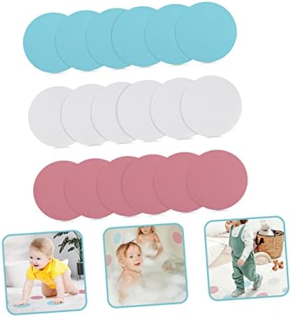 PRETYZOOM 18Pcs Non-Slip Shower Stickers for Bath Safety and Kitchen Use