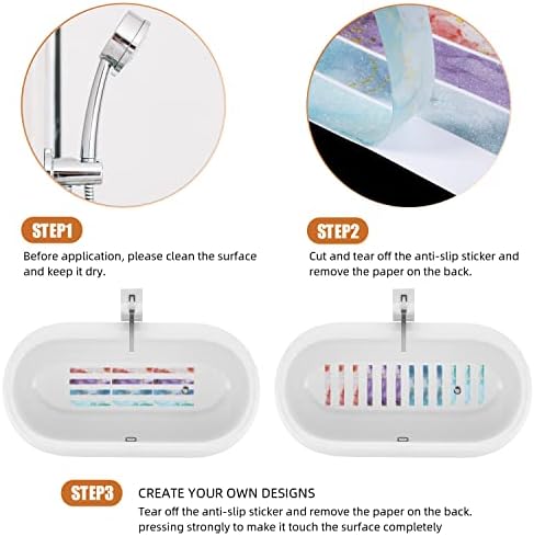 Secopad Anti-Slip Colorful Bathtub Strips 24 PCS
