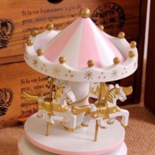 Golden Music Box Sculpture for Home Decor
