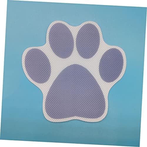4pcs Cartoon Dog Footprint Bath Stickers - Anti-Slip Decals for Kids