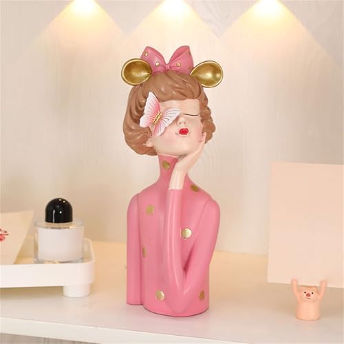 Elegant Home Decor Statue Keys Tray for Living Room