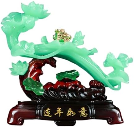 Chinese Feng Shui Resin Wealth Prosperity Statue - 375x13x36cm