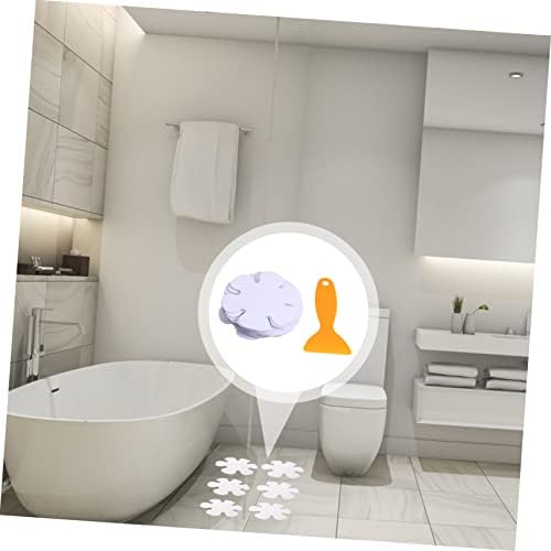 BUGUUYO 20Pcs Flower Shaped Non-Slip Bath Stickers