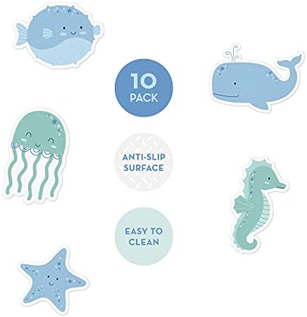 Crafty Critters Non-Slip Bathtub Stickers 10 Pack Under The Sea 1