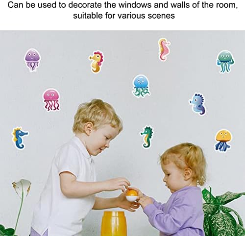 Gavigain 2 Set Kids Bath Stickers with Sea Animal Design