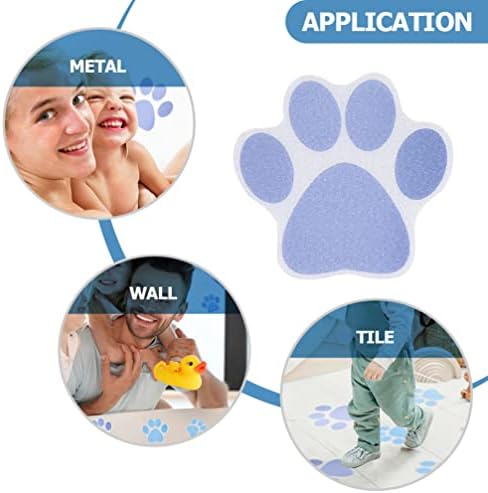 iplusmile Non-Slip Paw Print Bathtub Stickers 10pcs 1