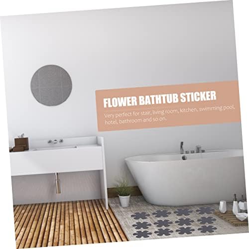 PRETYZOOM 20Pcs Flower Shaped Non-Slip Bath Stickers