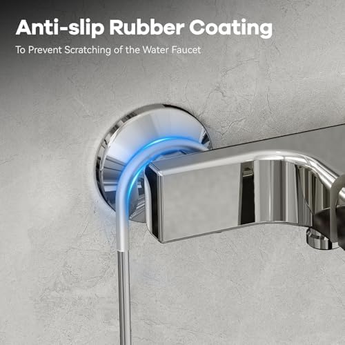 BYT Hanging Shower Caddy with Rotatable Hooks and Suction Cups