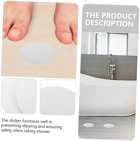 VOSAREA 20Pcs Round Transparent Safety Stickers for Bathrooms Stairs Pools