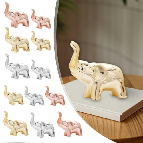 Ceramic Elephant Decor Statue Figurine Home Accent