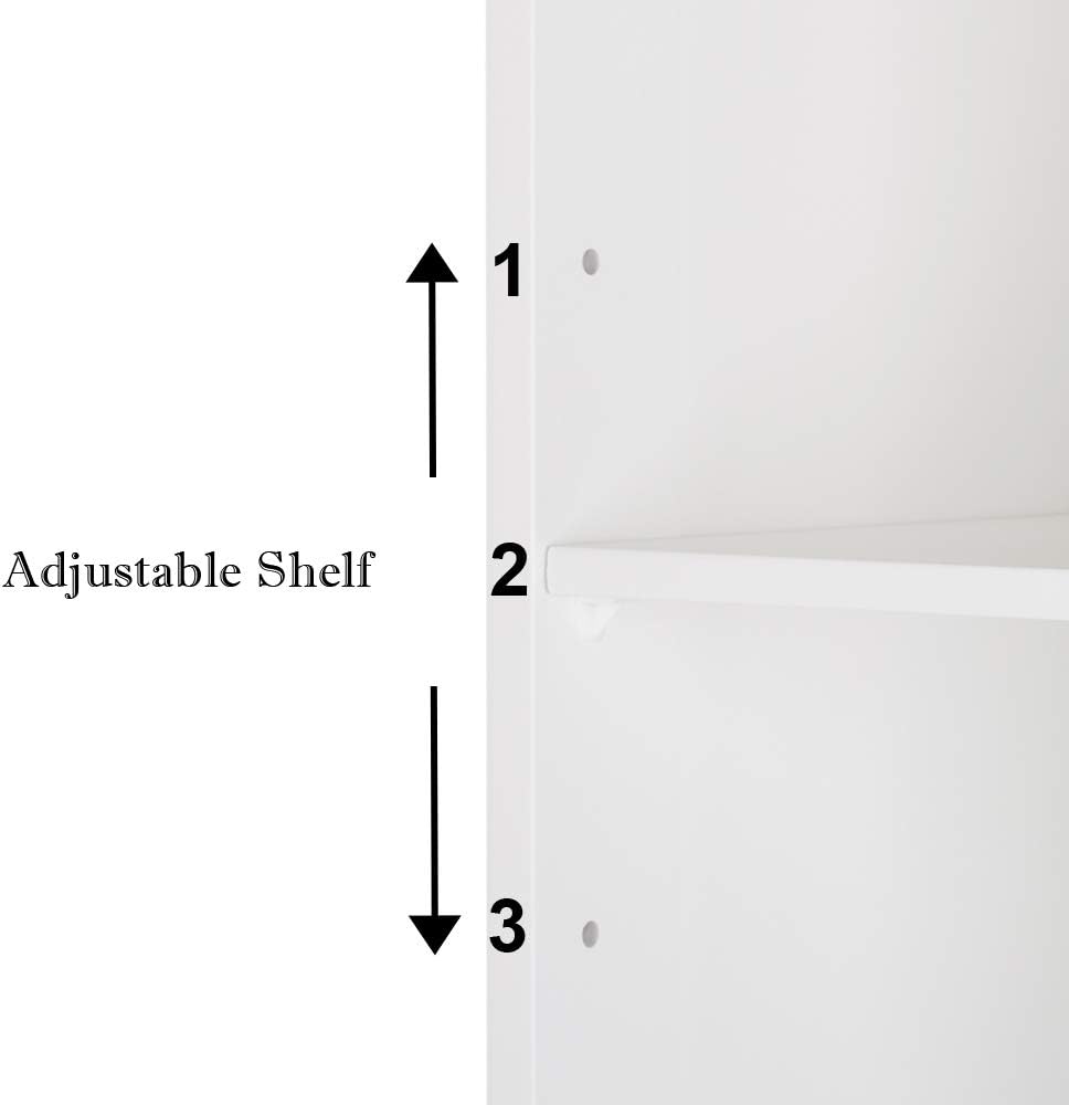 Volowoo Wall Mounted Mirror Cabinet with 3-Tier Storage