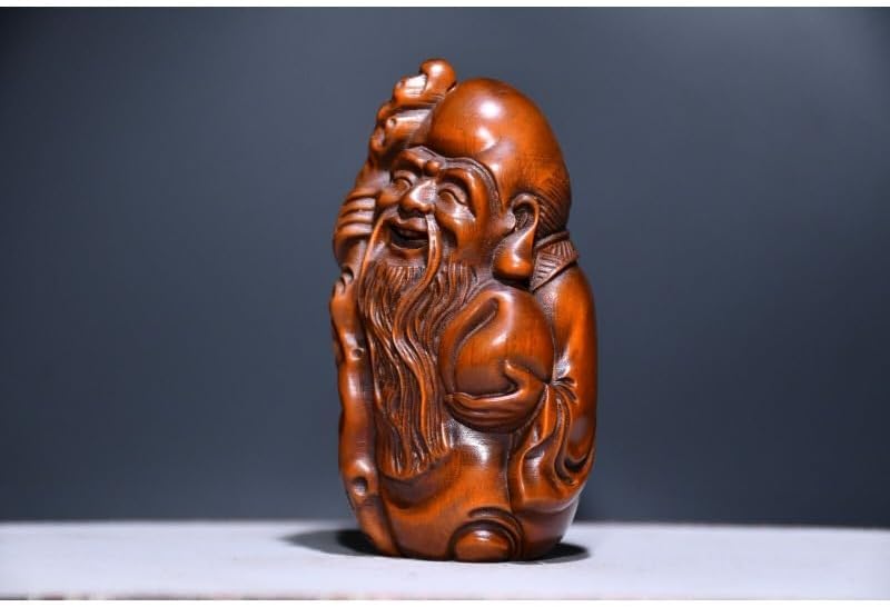 LimpaC Handmade Boxwood Longevity God Statue