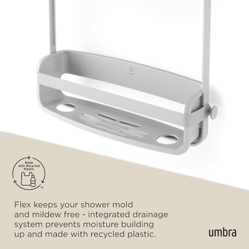 Umbra Flex Shower Caddy with Adjustable Shelves